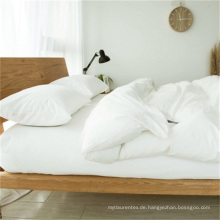 Wholesale Plain White Hotel ausgestattet Bettwäsche / Perkal 100% Baumwolle Spannbetttuch